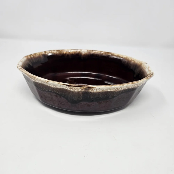 Vintage McCoy Pottery Oven Proof Casserole Dish #7070 Brown Drip Ware Glaze USA - Picture 2 of 6